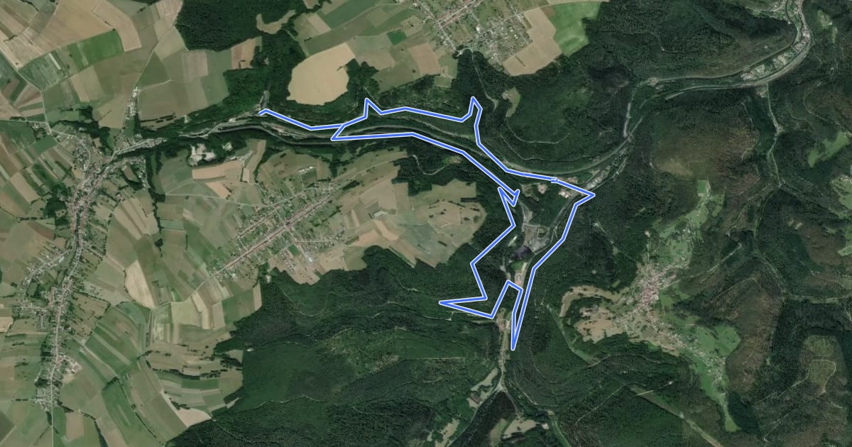 Маршрут Circuit des Éclusiers на спутниковом снимке