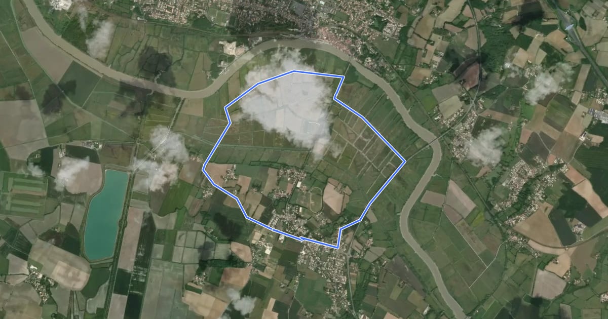 Маршрут Circuit des Communaux на спутниковом снимке