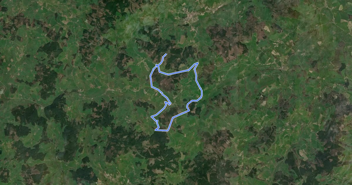 Маршрут Circuit des Croix на спутниковом снимке