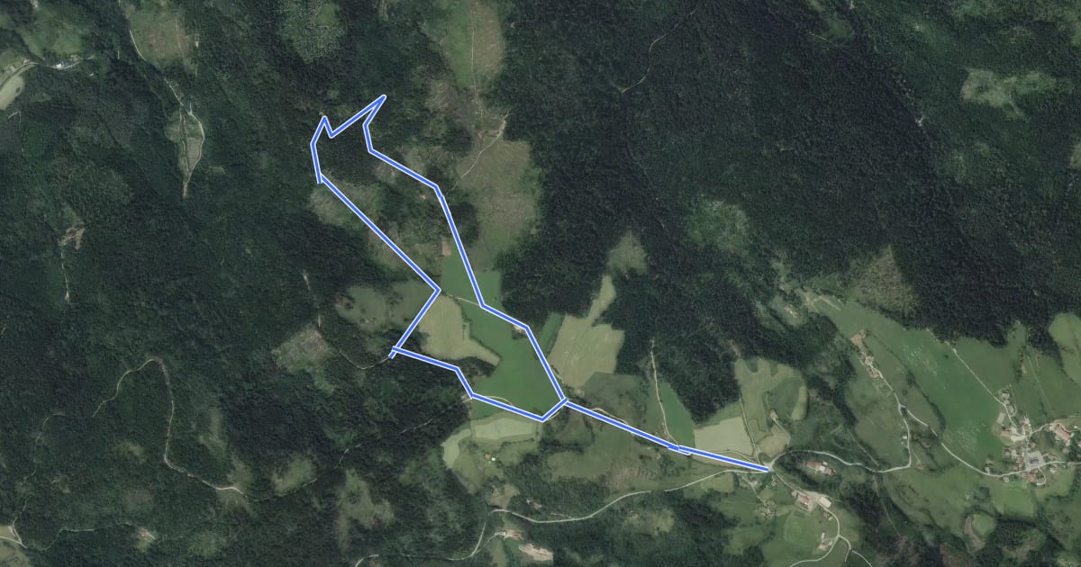 Маршрут Circuit des Croix de chemin — première partie на спутниковом снимке