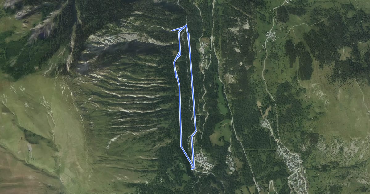 Маршрут Circuit des Demoiselles Coiffées на спутниковом снимке