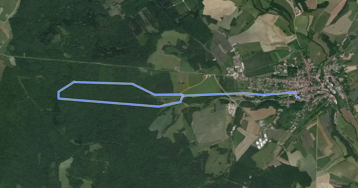 Маршрут Circuit des Epinées на спутниковом снимке