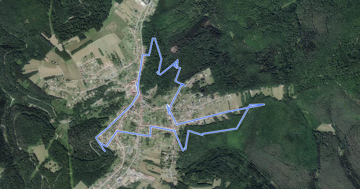 Маршрут Circuit des fontaines et lavoirs autour de Goetzenbruck на спутниковом снимке