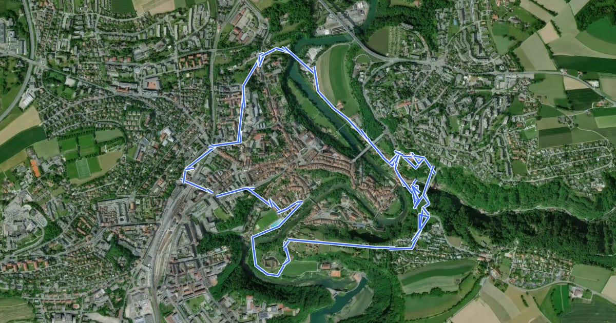 Маршрут Circuit des fortifications на спутниковом снимке