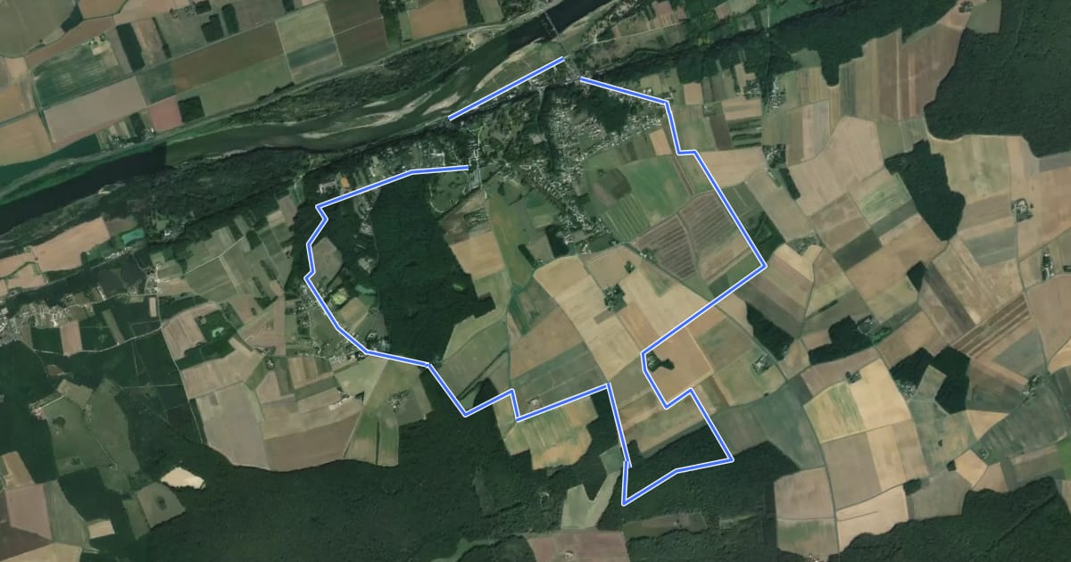 Маршрут Circuit des Frileuses на спутниковом снимке