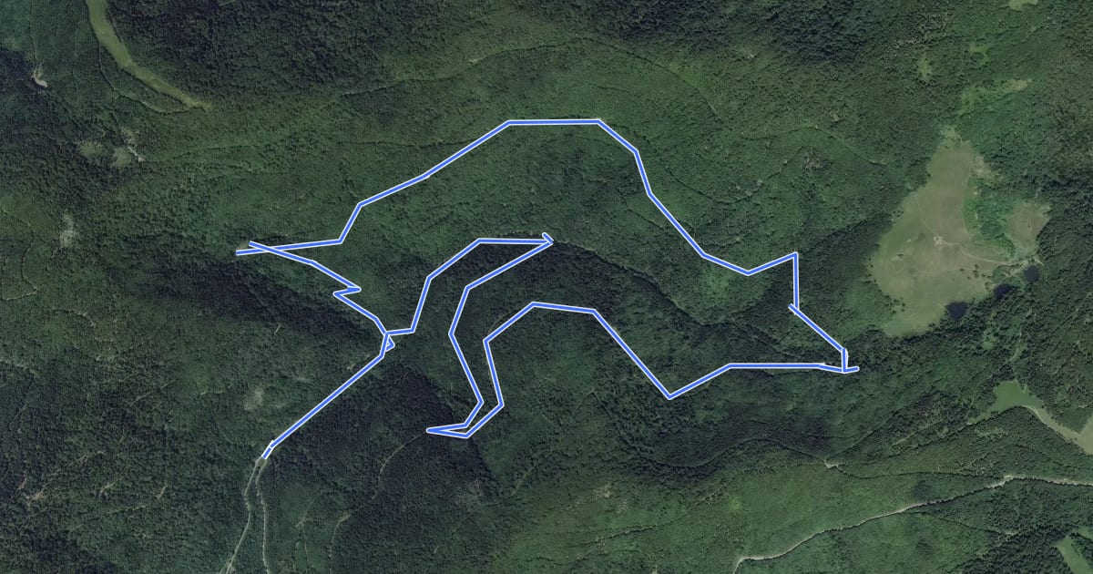 Маршрут Circuit des Géants на спутниковом снимке