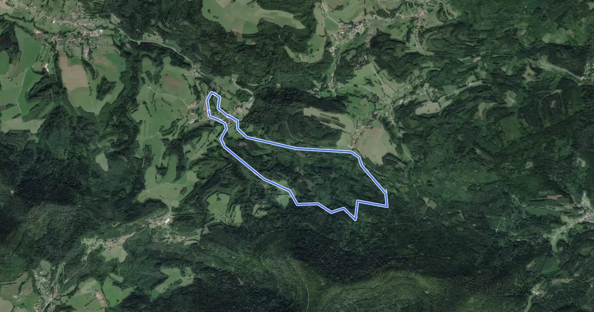 Маршрут Circuit des Gouttes на спутниковом снимке