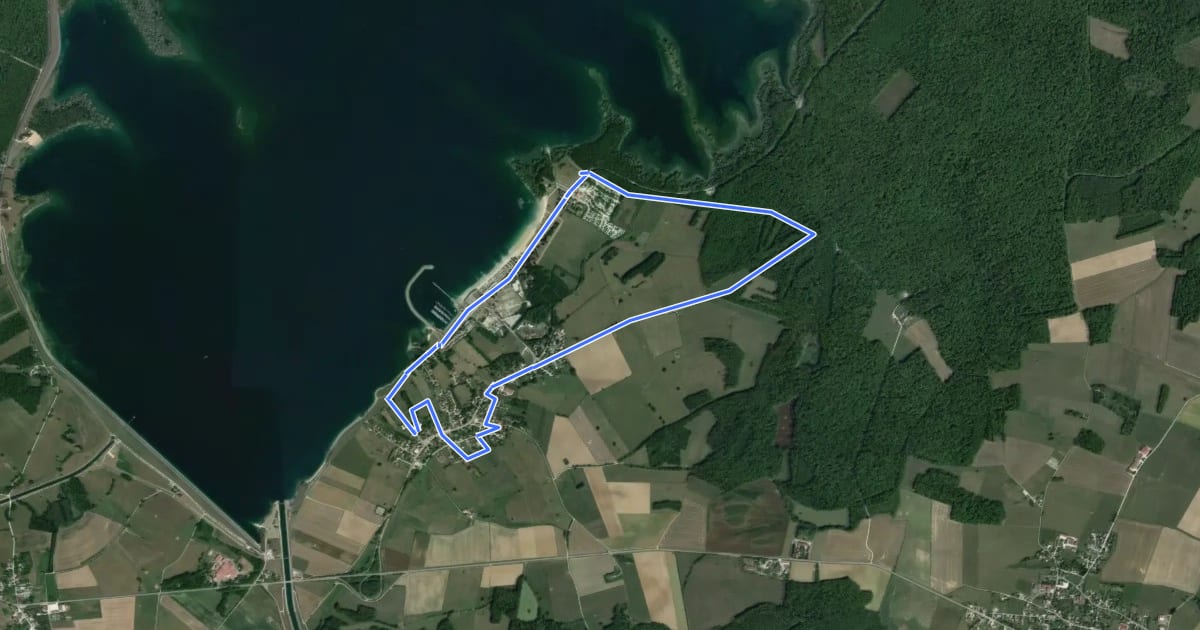 Маршрут Circuit des Granges Aubaoises на спутниковом снимке