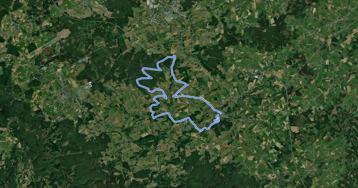 Маршрут Circuit des Gruserelles на спутниковом снимке