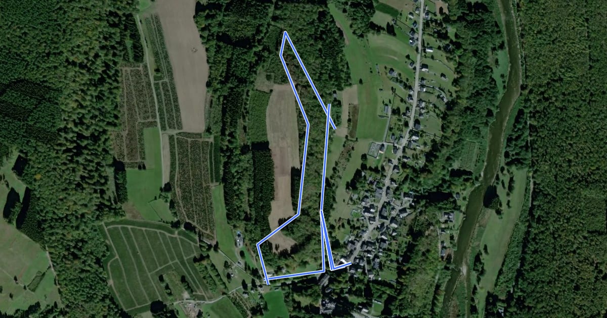 Маршрут Circuit des Légendes на спутниковом снимке