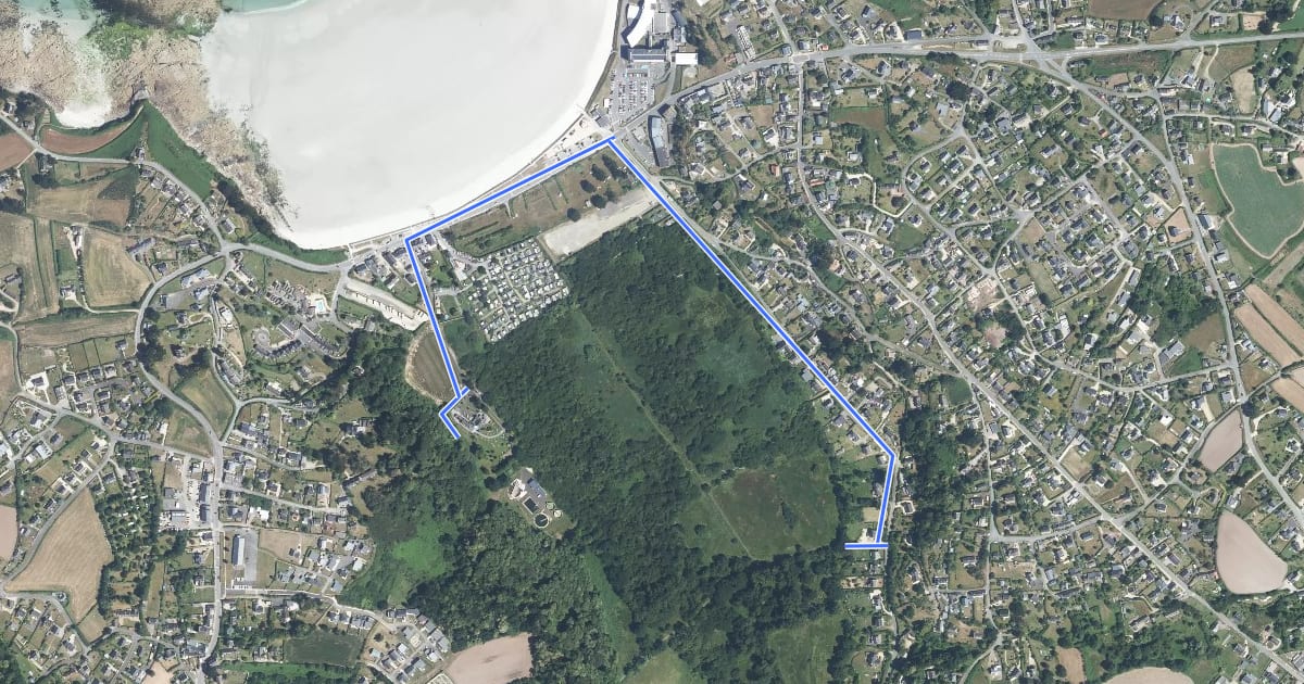 Маршрут Circuit des Marais на спутниковом снимке