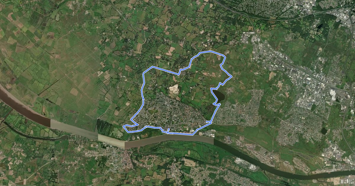 Маршрут Circuit des Naturalistes на спутниковом снимке