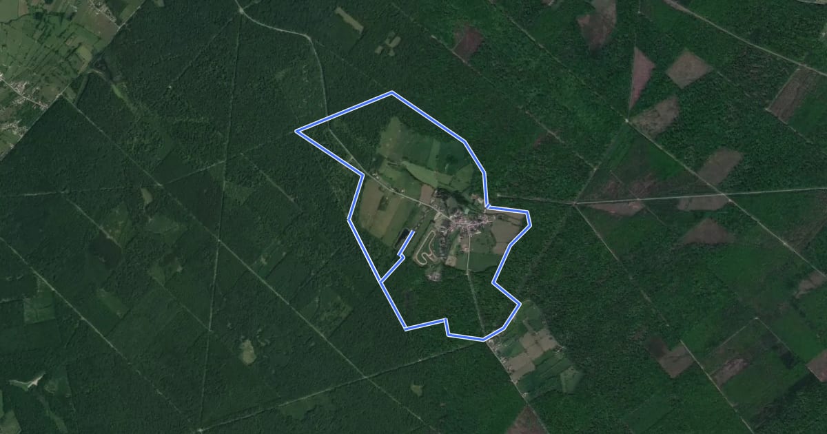 Маршрут Circuit des Pâtures на спутниковом снимке