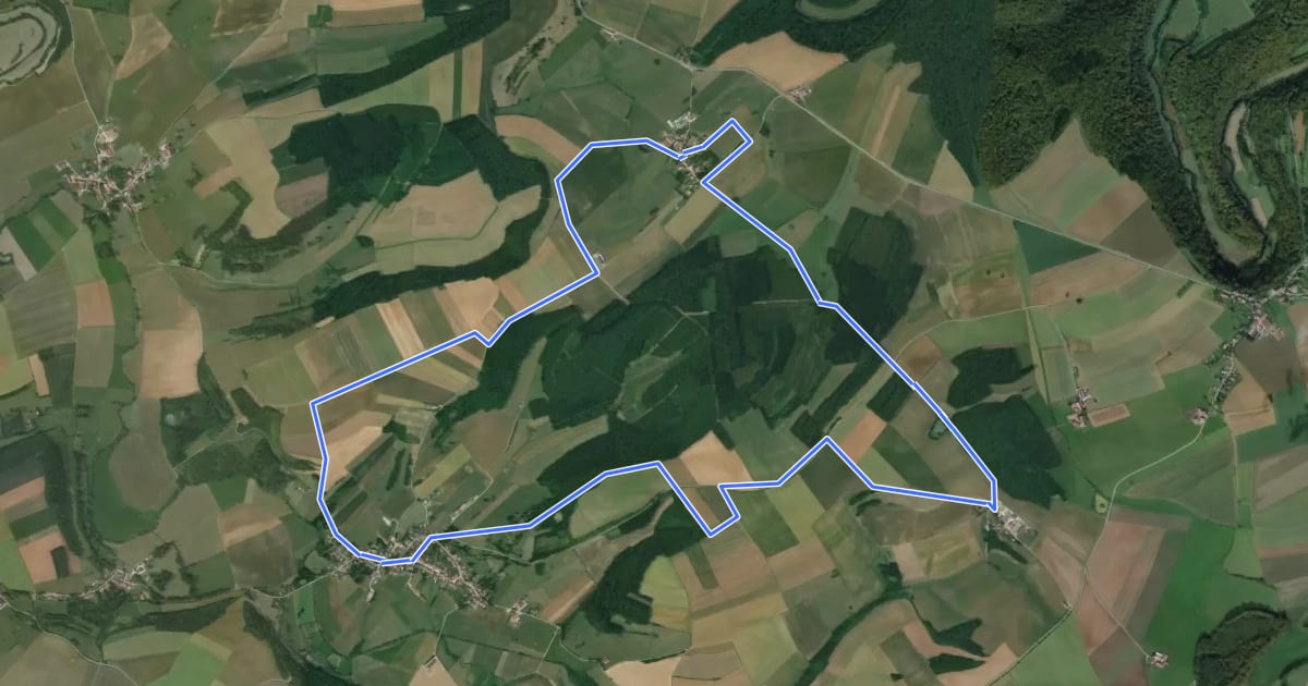 Маршрут Circuit des Épis d'Or на спутниковом снимке