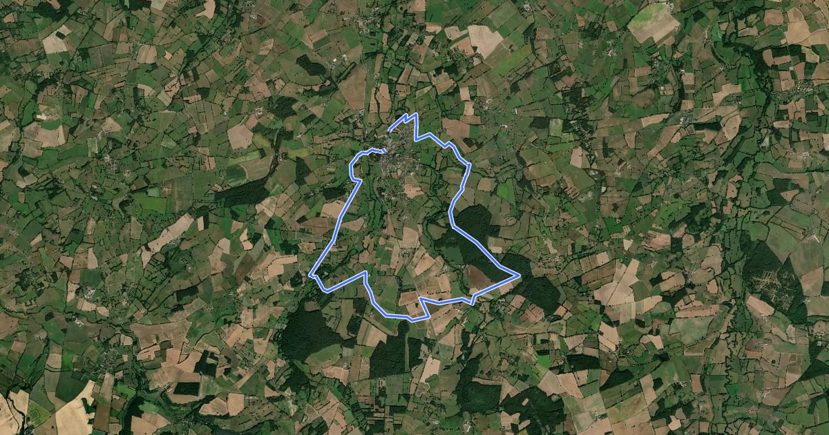 Маршрут Circuit des Potiers на спутниковом снимке