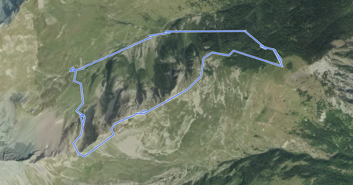 Маршрут Circuit des Sallanches на спутниковом снимке