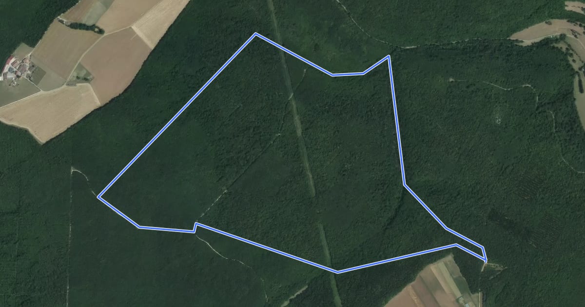 Маршрут Circuit des Sources на спутниковом снимке