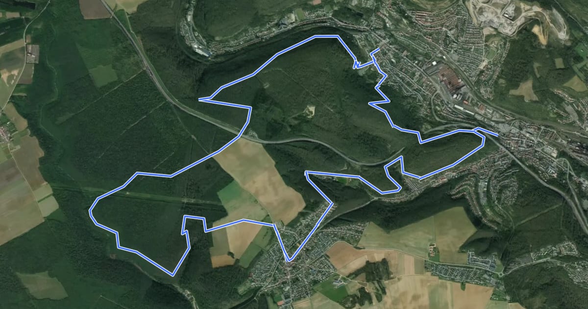 Маршрут Circuit des Tillots на спутниковом снимке