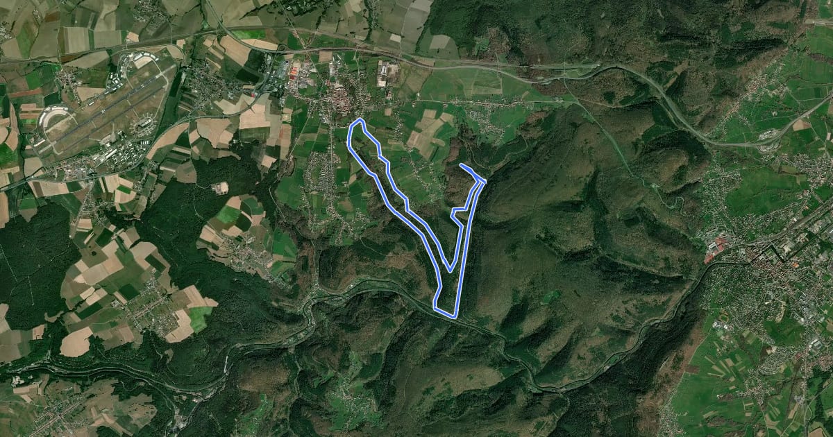 Маршрут Circuit des Trois Vallées на спутниковом снимке
