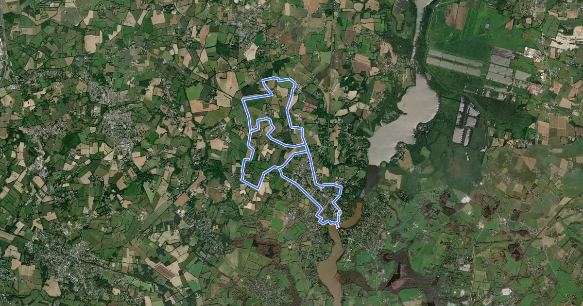 Маршрут Circuit des Voïettes на спутниковом снимке