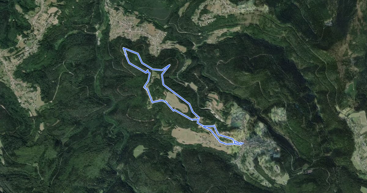 Маршрут Circuit du Baldur на спутниковом снимке