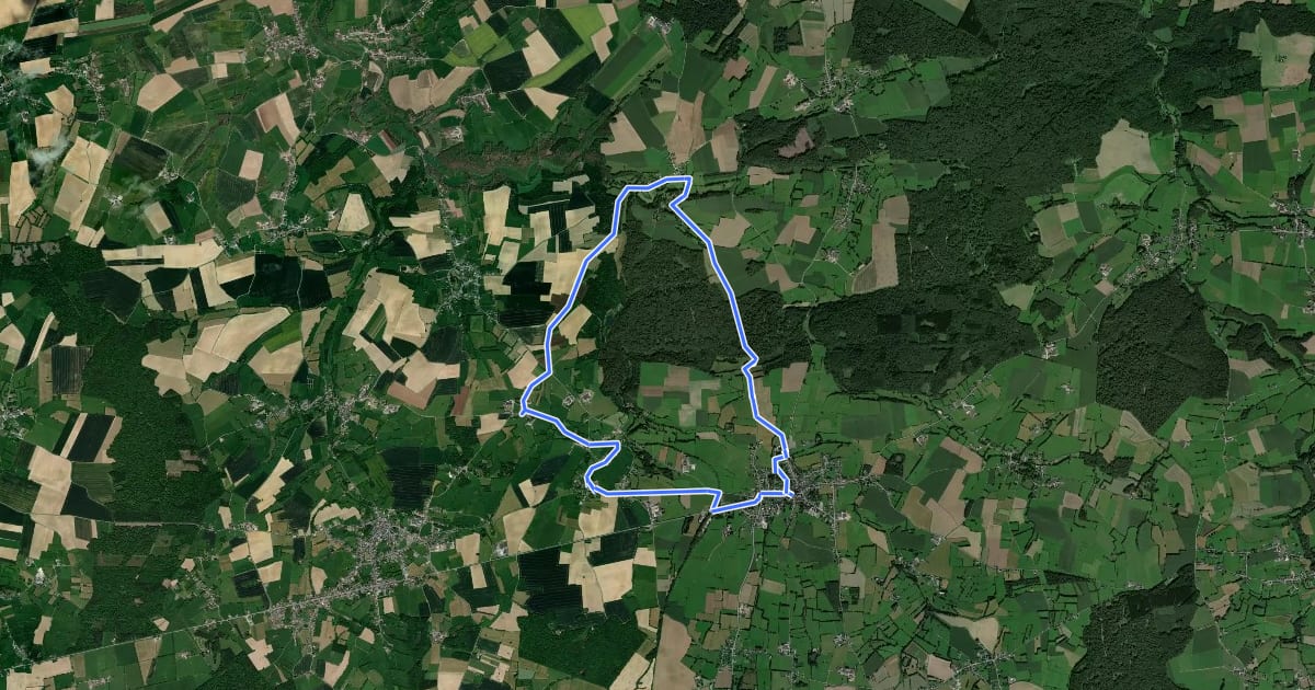 Маршрут Circuit du Bois de Groez на спутниковом снимке
