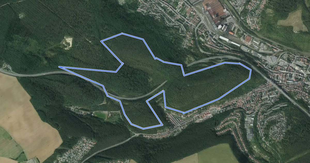 Маршрут Circuit du bois des chênes на спутниковом снимке