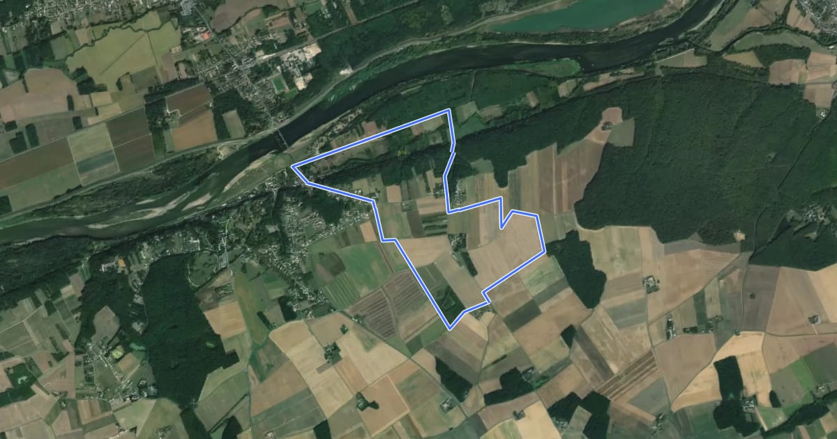 Маршрут Circuit du bois du Peu на спутниковом снимке
