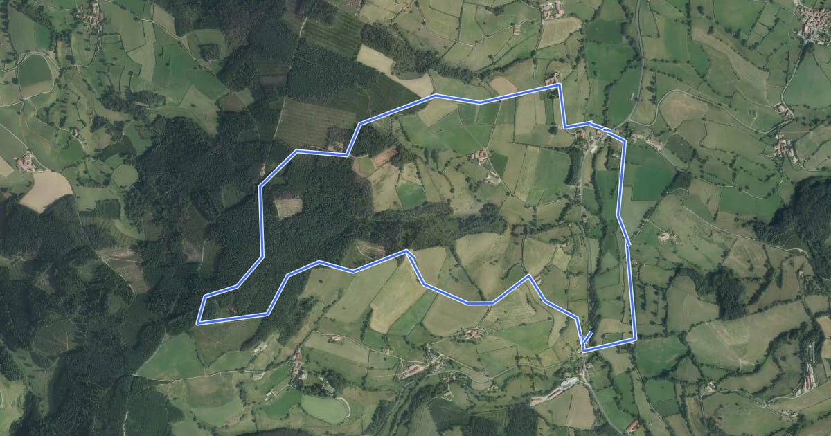Маршрут Circuit du Bois du Thym на спутниковом снимке