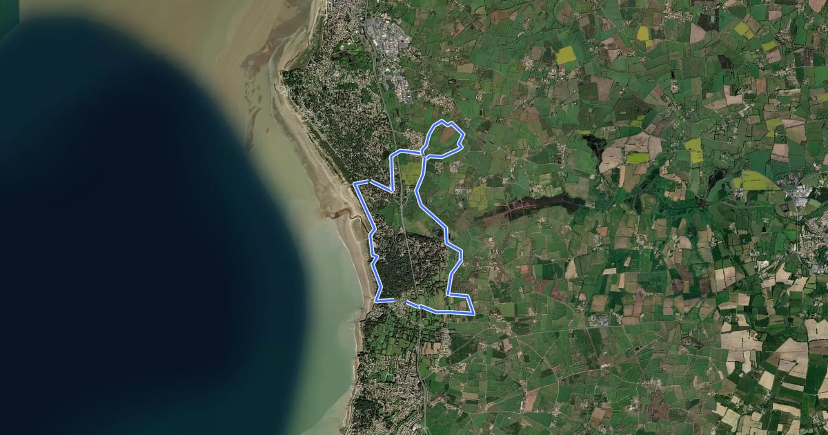 Маршрут Circuit du Boivre на спутниковом снимке