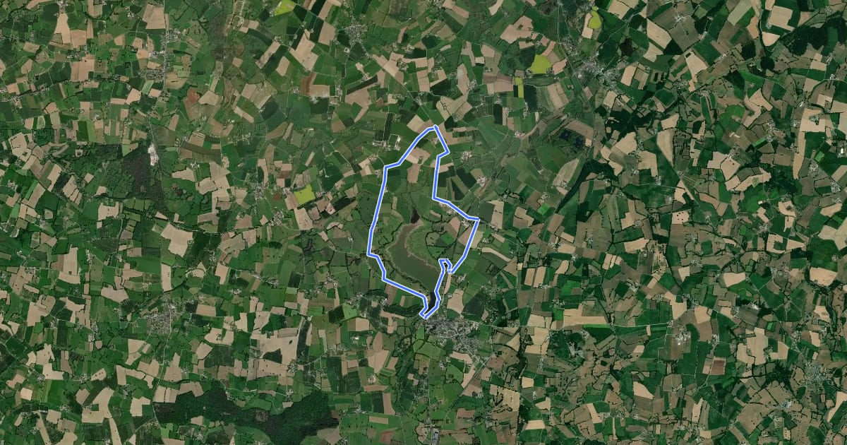 Маршрут Circuit du Bonant на спутниковом снимке