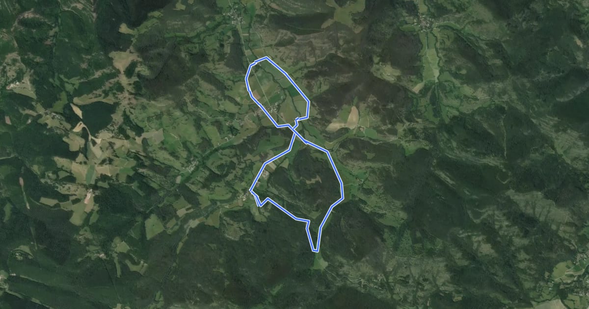 Маршрут Circuit du Bousquet на спутниковом снимке