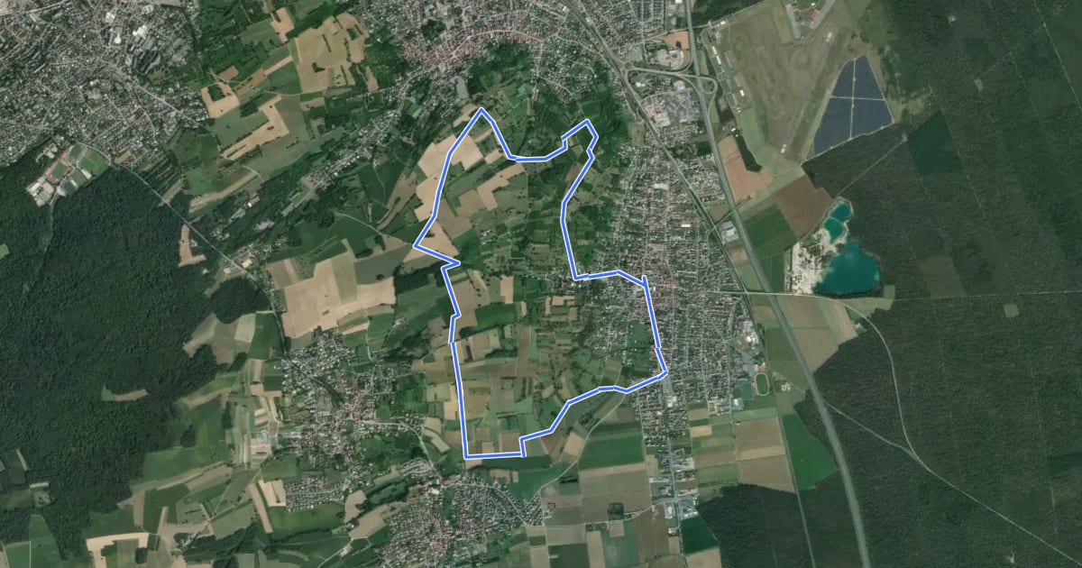 Маршрут Circuit du Brunnenberg et de la Bellevue - Habsheim на спутниковом снимке