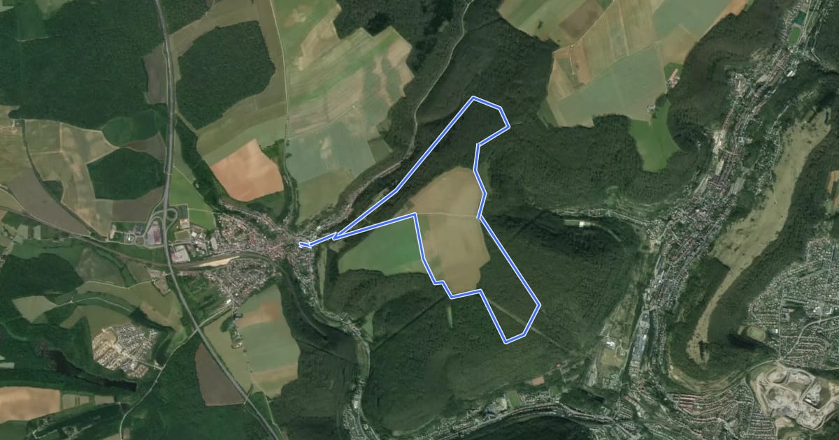 Маршрут Circuit du Cachetel на спутниковом снимке