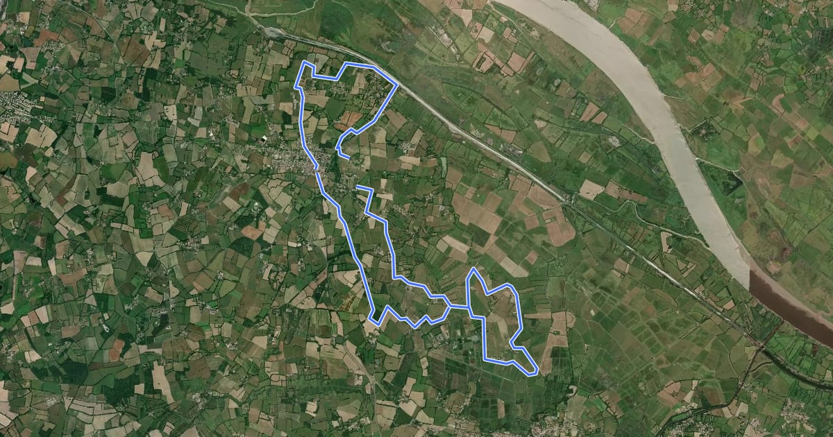 Маршрут Circuit du Canal à l'Île Adet на спутниковом снимке