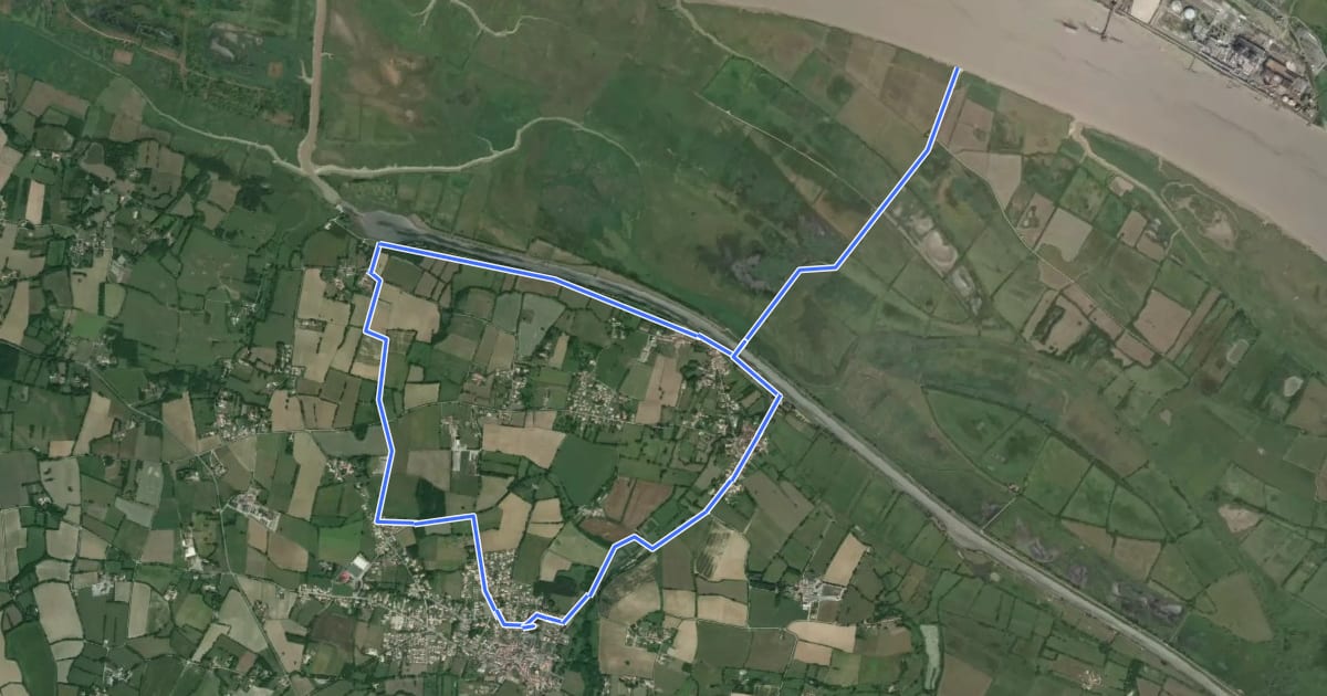 Маршрут Circuit du Canal à la Loire на спутниковом снимке