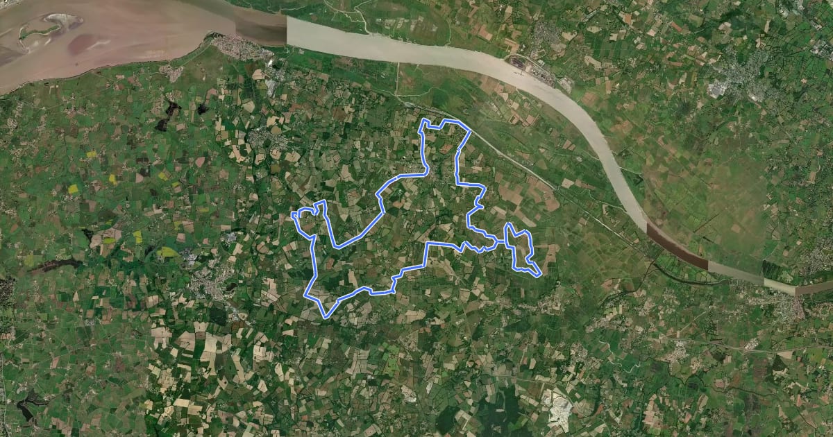 Маршрут Circuit du Canal à Saint-Vital на спутниковом снимке