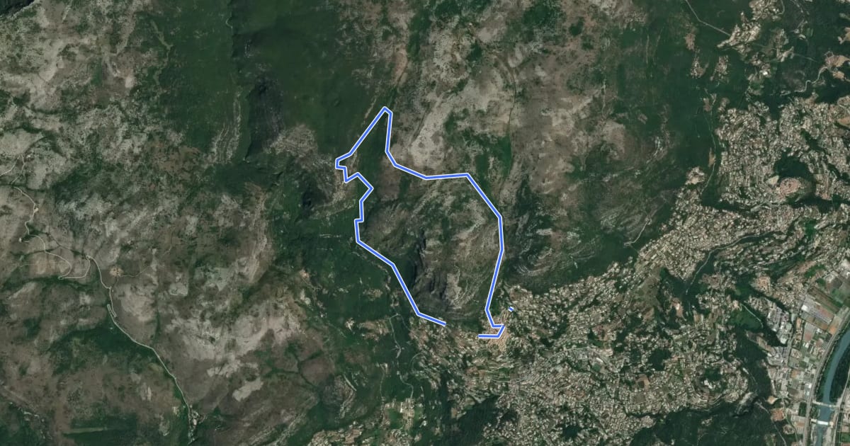 Маршрут Circuit du Castellet на спутниковом снимке