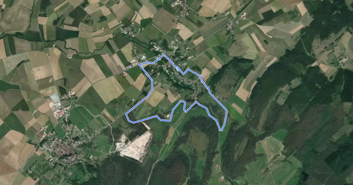 Маршрут Circuit du Chêne Béni на спутниковом снимке