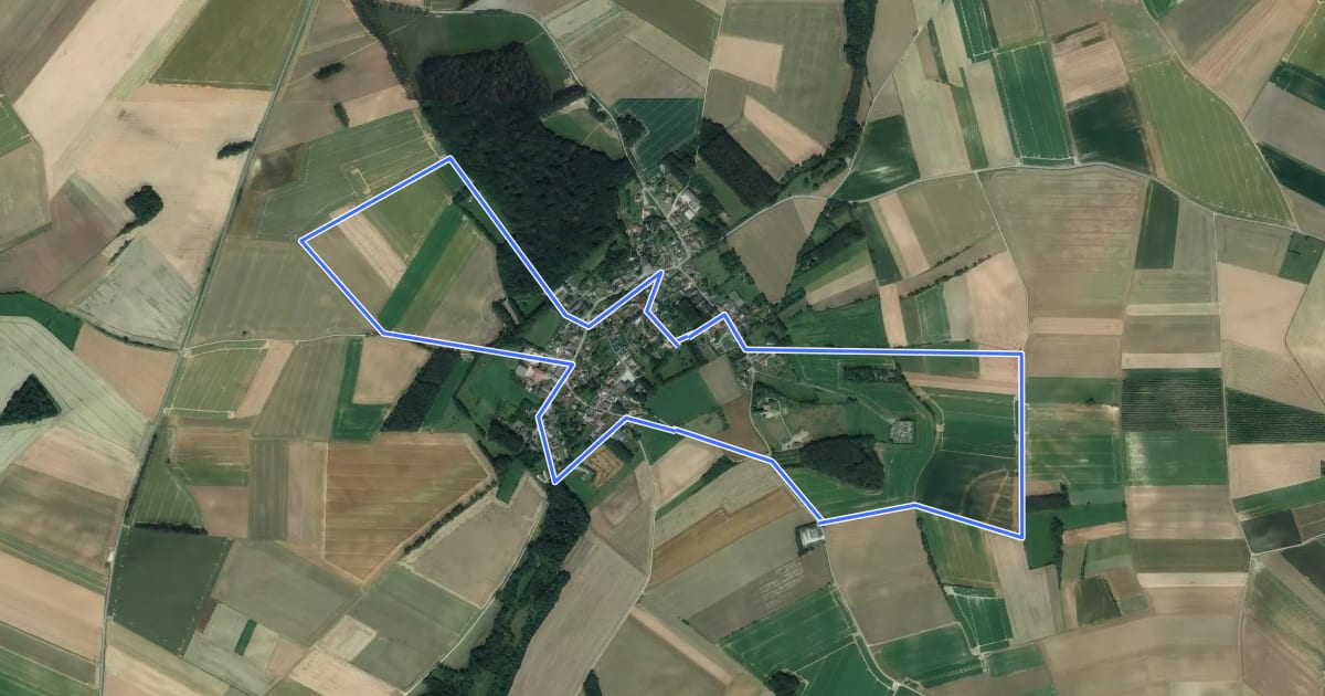 Маршрут Circuit du Château de Raincheval на спутниковом снимке