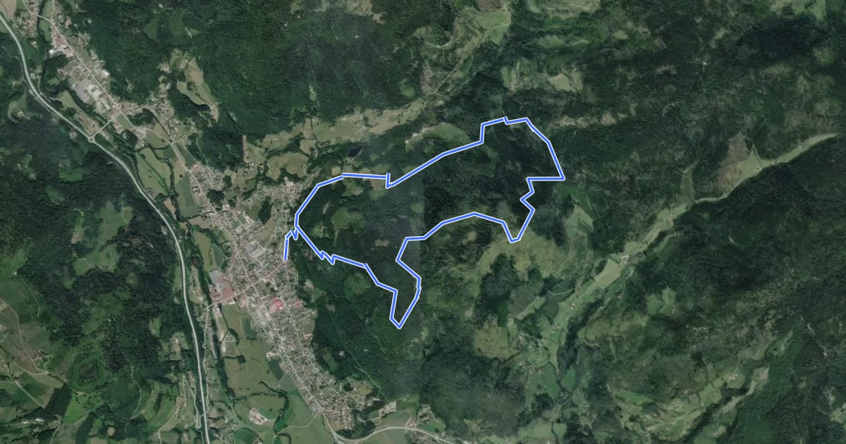 Маршрут Circuit du chalet de Bélué на спутниковом снимке