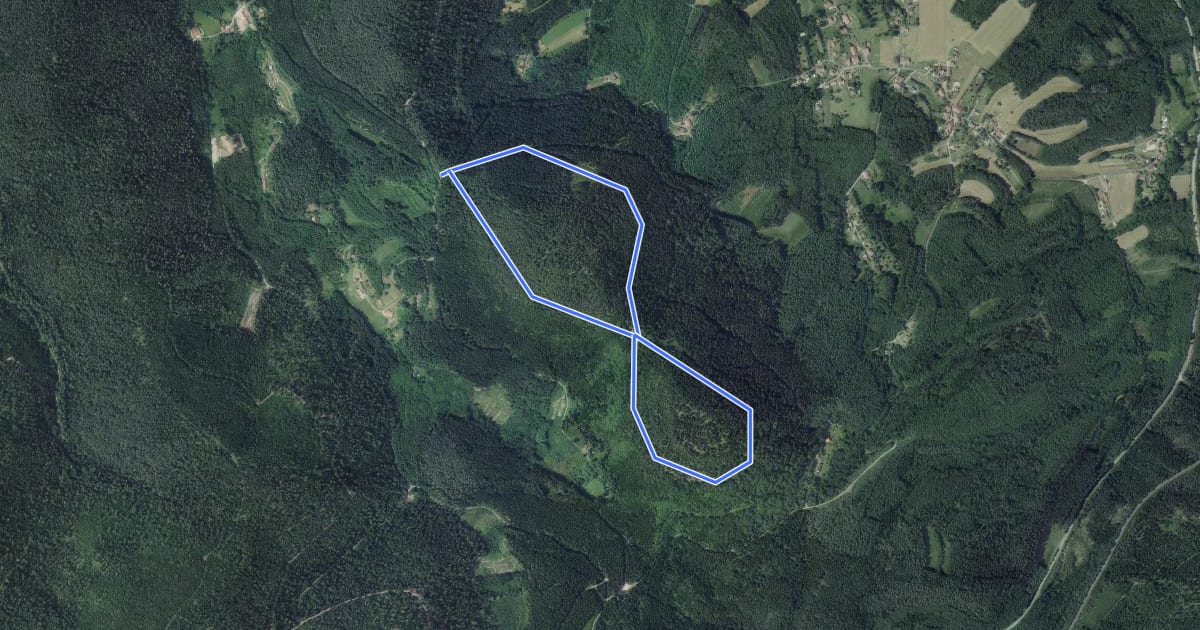 Маршрут Circuit du Chastel на спутниковом снимке
