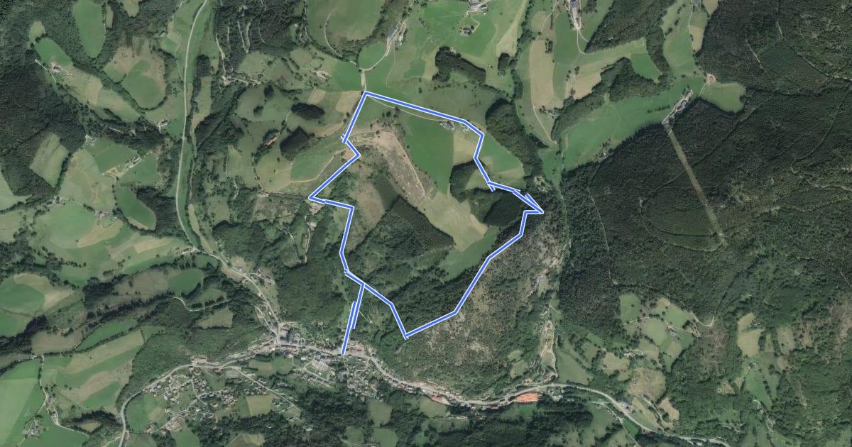 Маршрут Circuit du chateau на спутниковом снимке