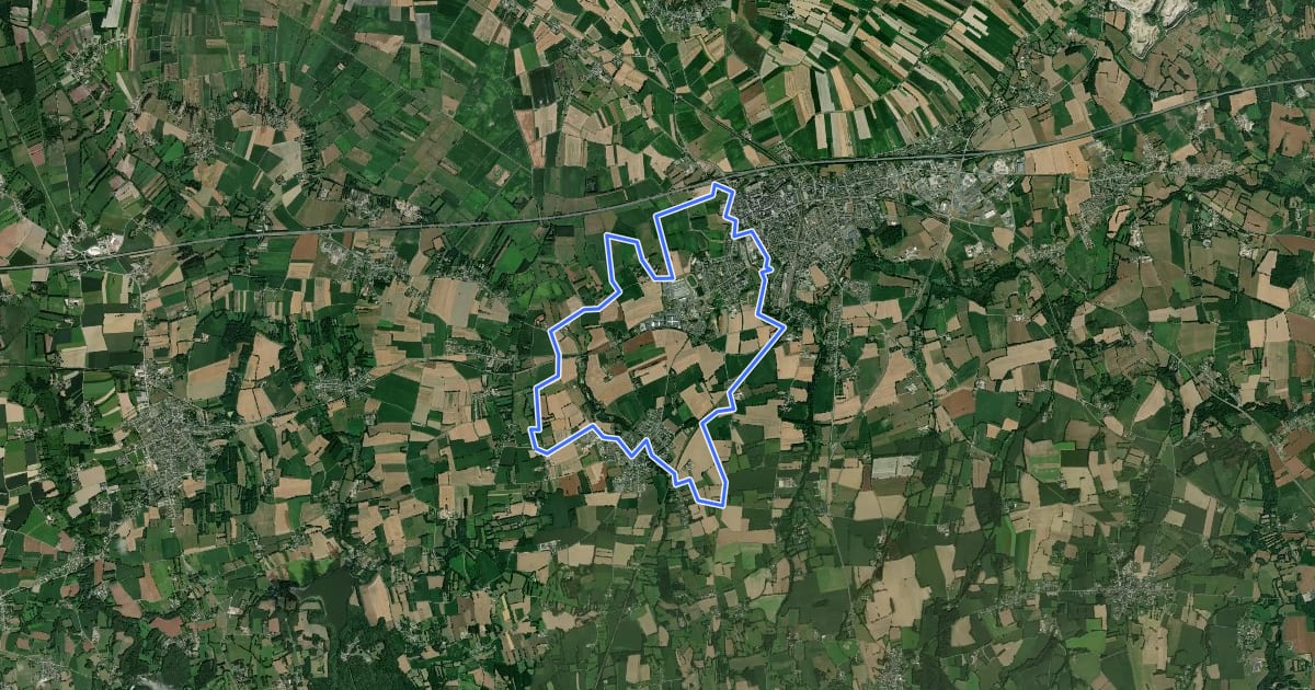 Маршрут Circuit du Clos Chapelle на спутниковом снимке