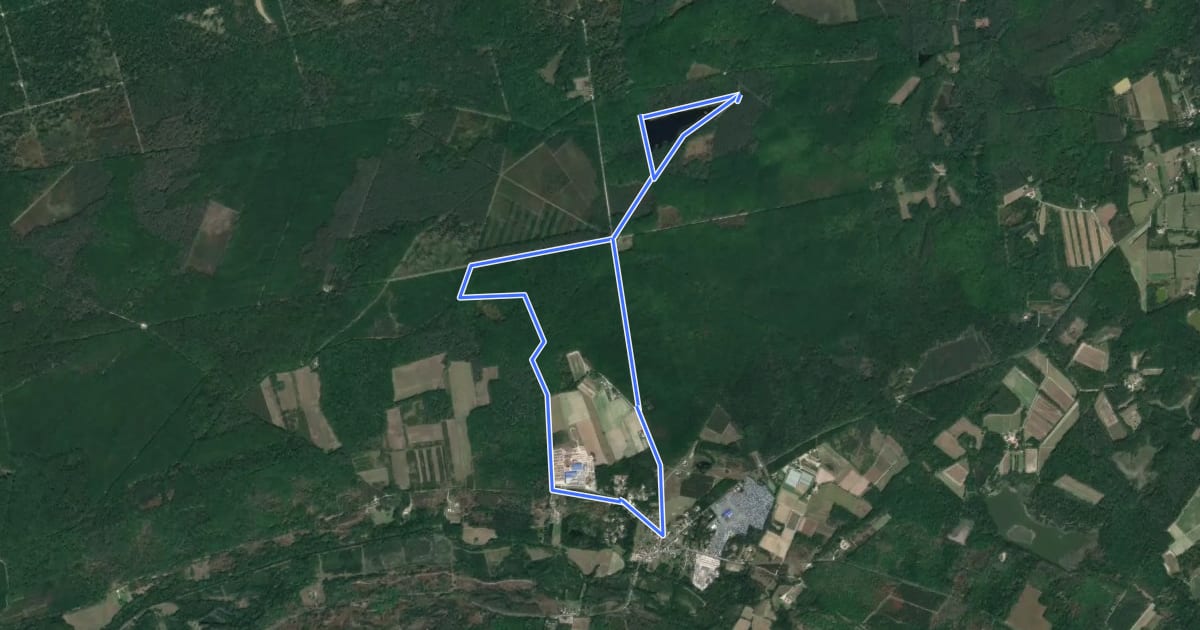 Маршрут Circuit du Clos Musset на спутниковом снимке