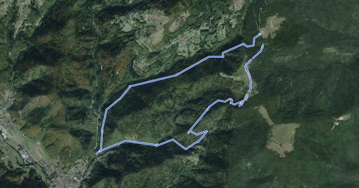 Маршрут Circuit du col Amic на спутниковом снимке