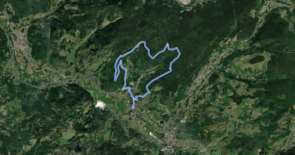 Маршрут Circuit du col de Morbieux на спутниковом снимке