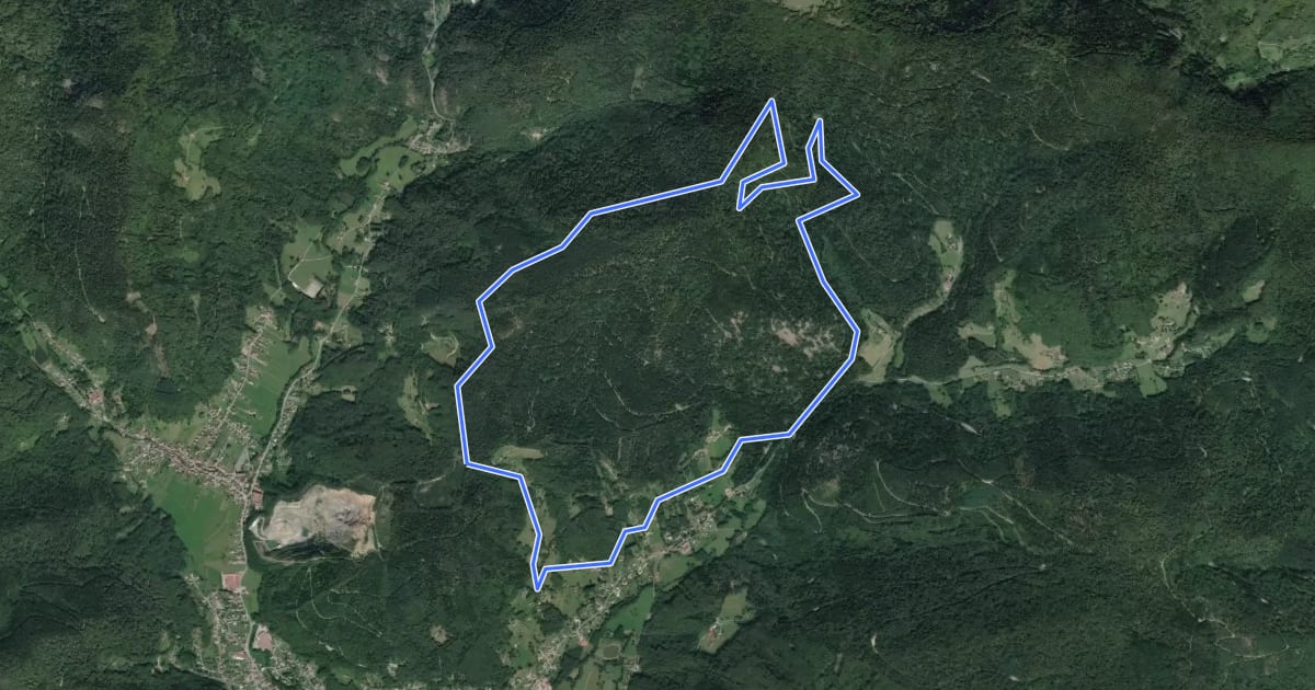 Маршрут Circuit du col du Chantoiseau на спутниковом снимке