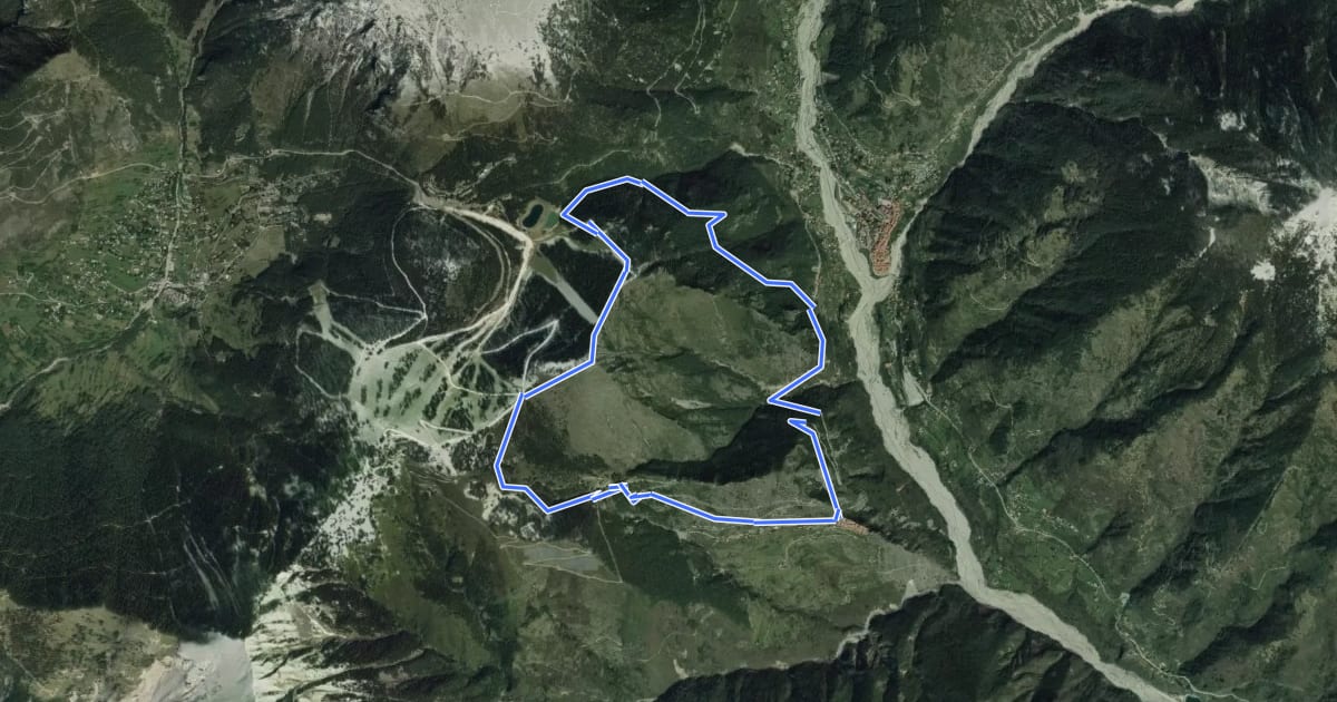 Маршрут Circuit du Conquet на спутниковом снимке