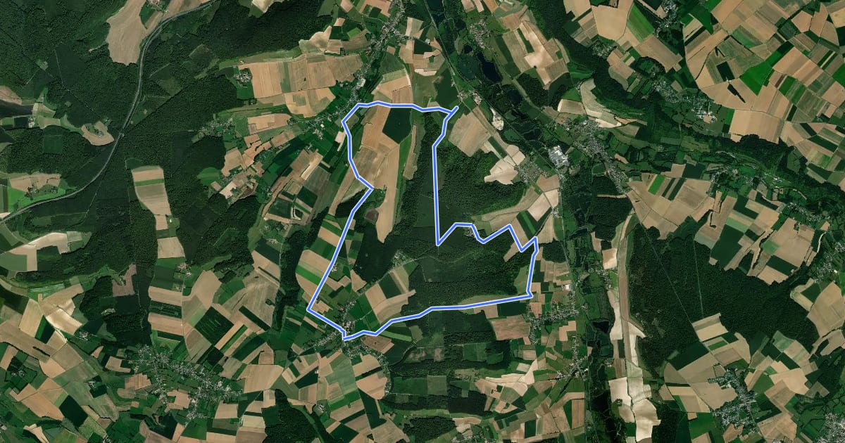 Маршрут Circuit du Courval на спутниковом снимке